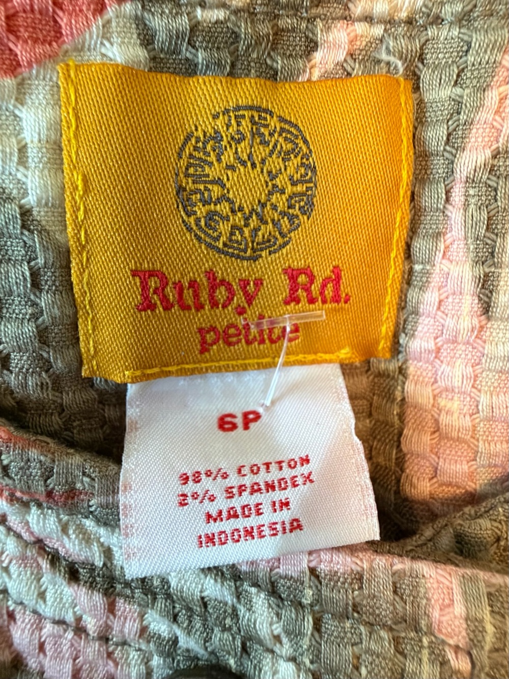 Ruby Rd. Textured Cotton Jacket Button-Front Size 6 Petite - Picture 4 of 6